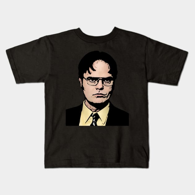 Dwight K. Schrute Kids T-Shirt by djhyman